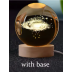 6cm Crystal Ball Laser Engraved Glass Sphere with Wooden USB Base